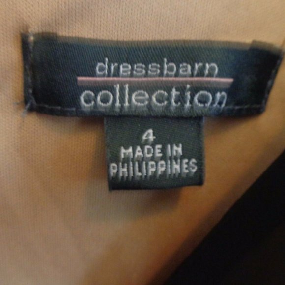 Dress Barn Collection Size 4 Black Lace Trim - Picture 6 of 6